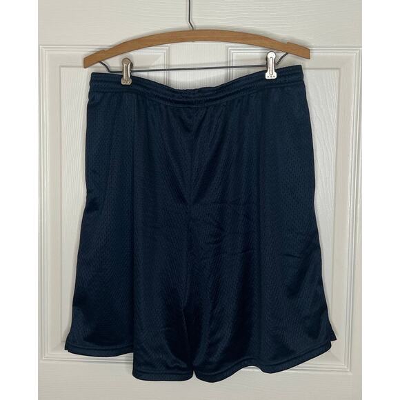 Champion Men's Navy Blue Athletic Casual Mesh Shorts 100% Polyester Size Large - Picture 6 of 11